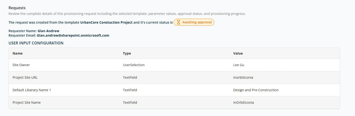 Approval — request details